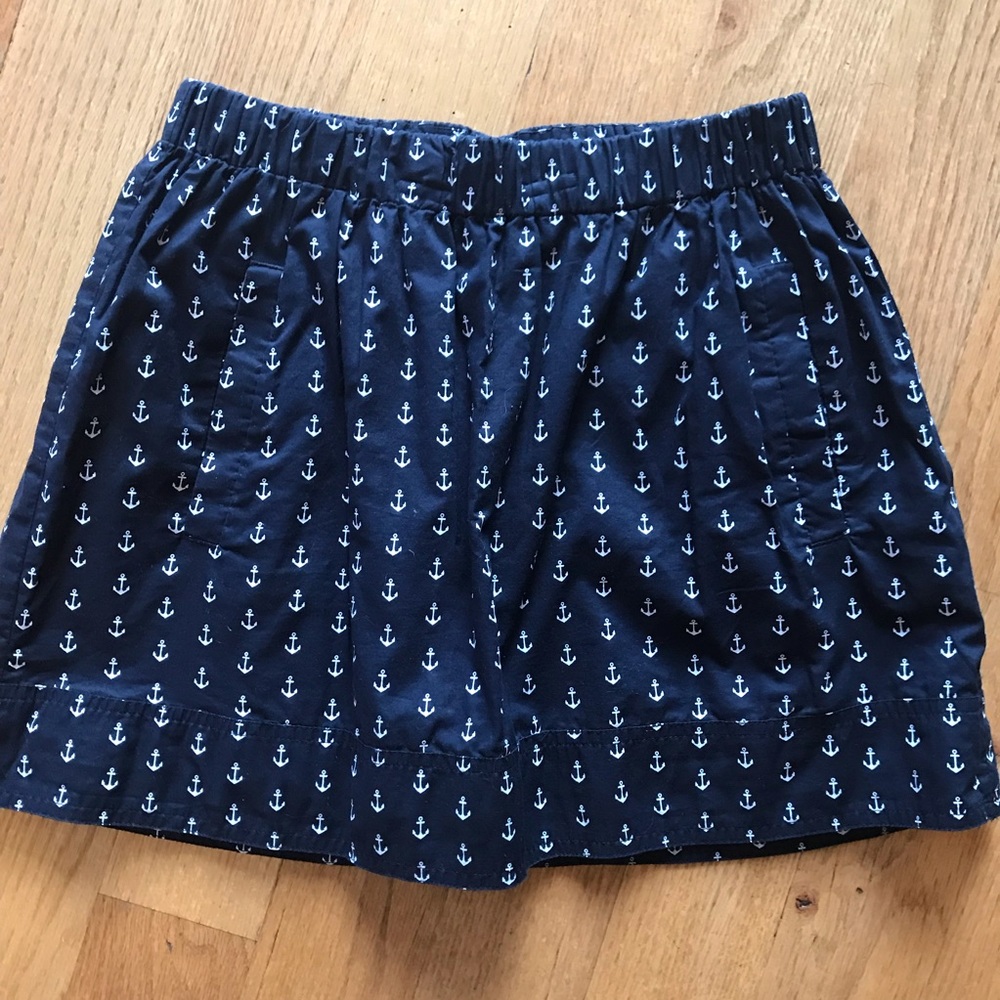 J Crew Anchor Mini Skirt size XS